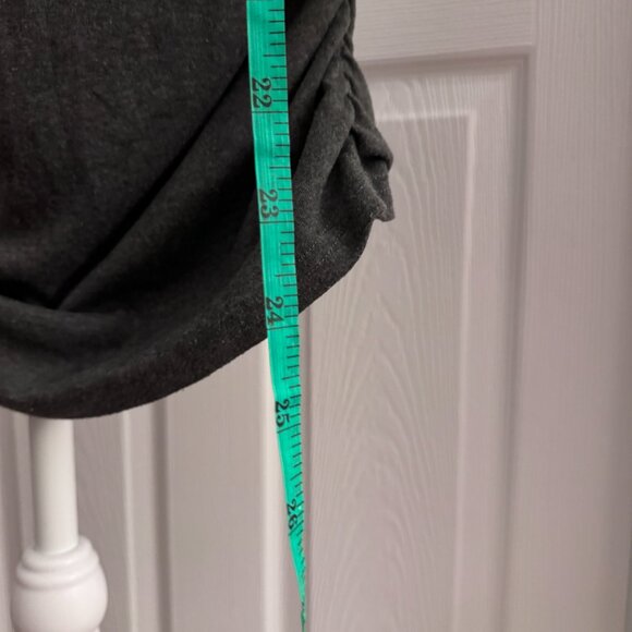 Grey Ruched Turtleneck Bodycon Dress – Size M - Picture 8 of 8